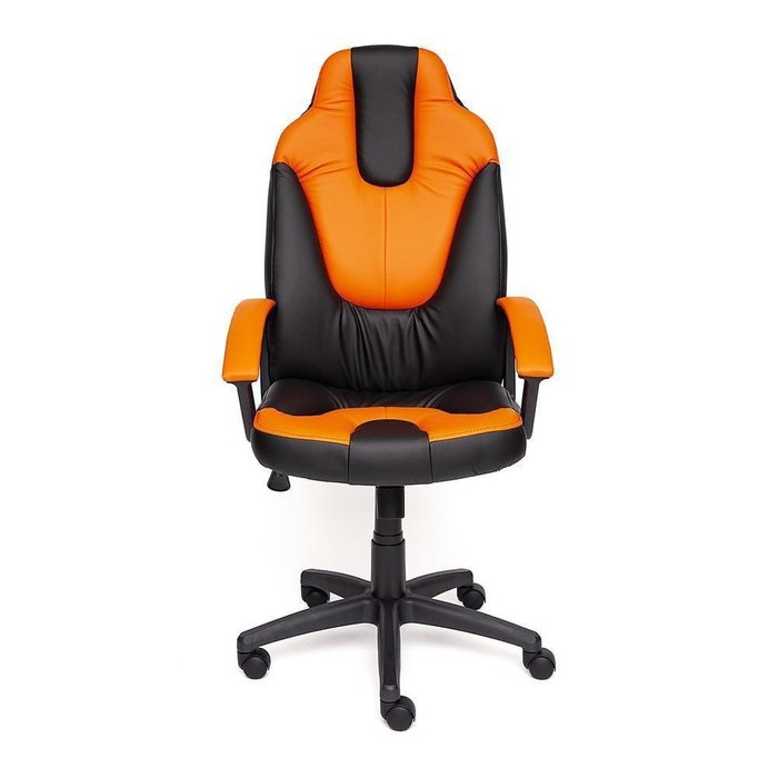 Кресло офисное Neo черно-оранжевого цвета