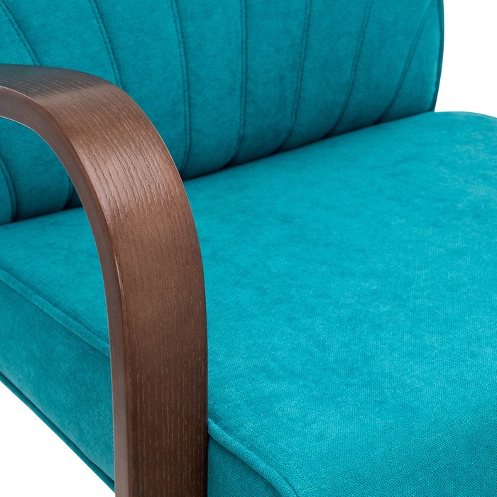 Кресло для отдыха Шелл бирюзового цвета
