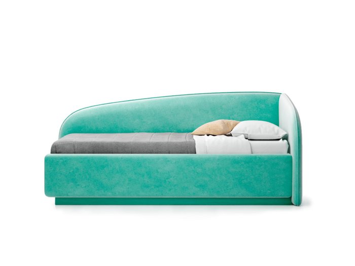 Кровать Amelia мятного цвета с решеткой 90х190  