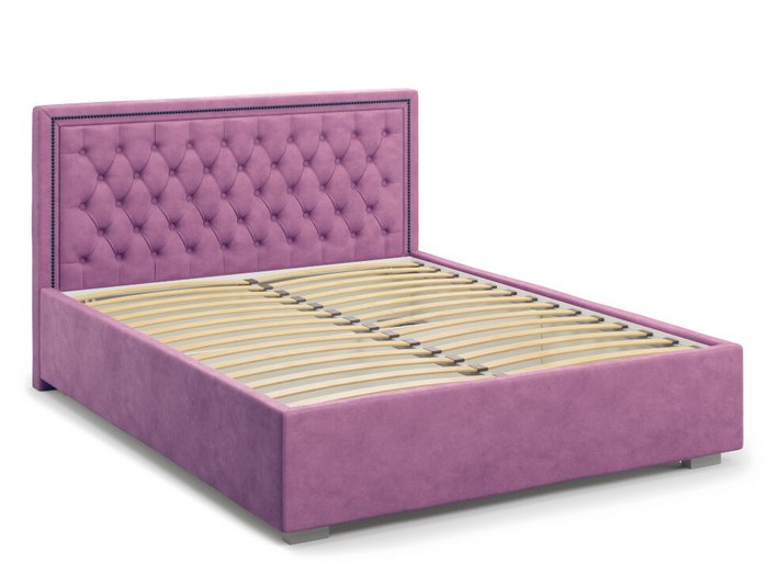 Кровать Orto без подъемного механизма 140х200 фиолетового цвета