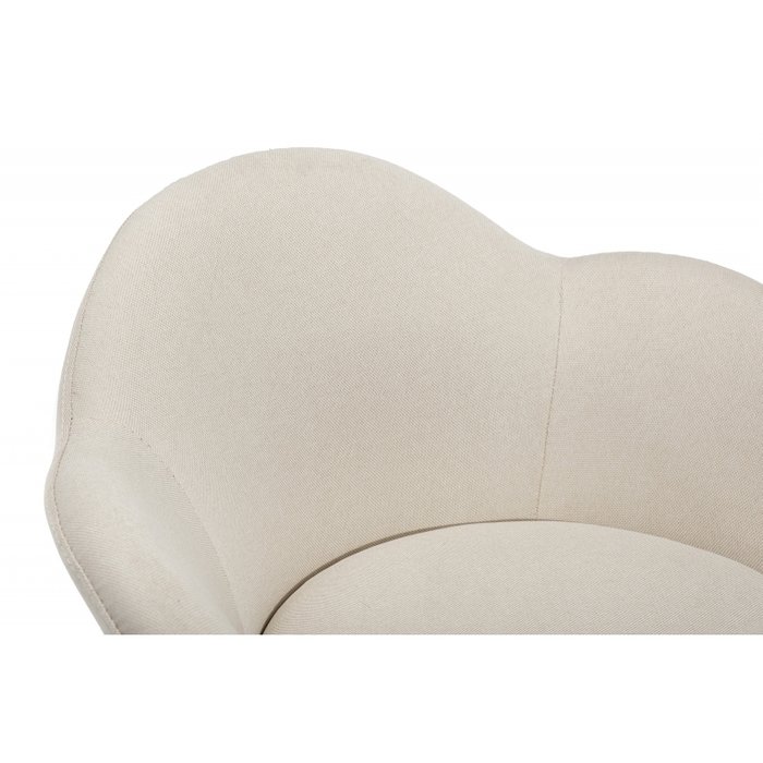 Барный стул Cotton beige fabric с обивкой бежевого цвета