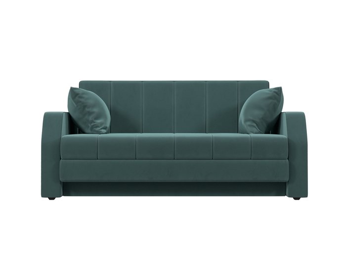 Прямой диван-кровать Малютка темно-бирюзового цвета