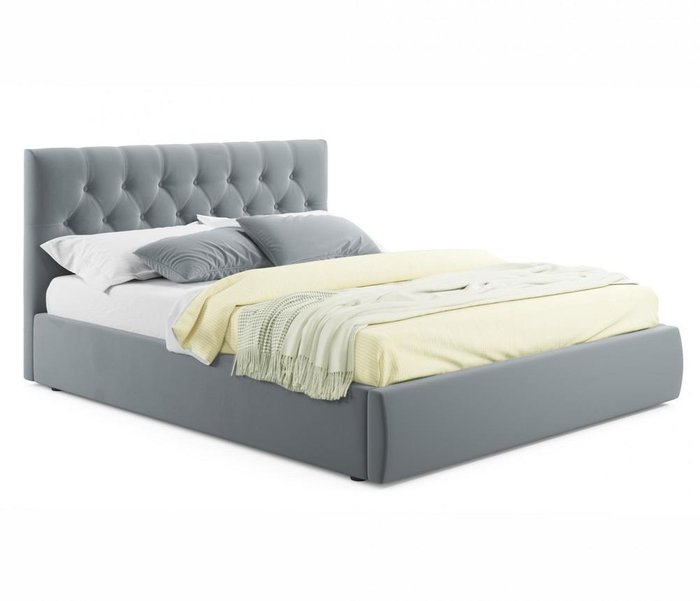 Кровать Verona 140х200 с подъемным механизмом серого цвета