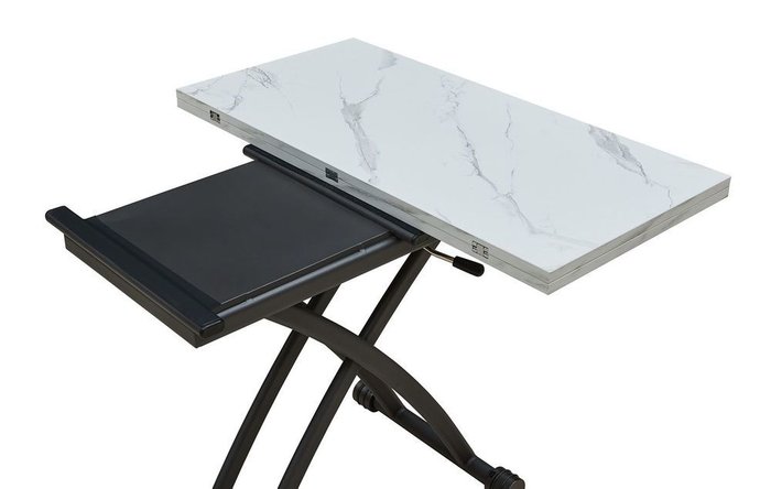 Журнальный стол-трансформер Jordan со столешницей белого цвета