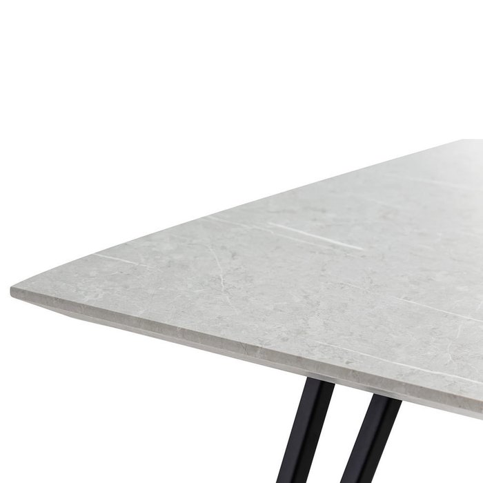 Обеденный раздвижной стол Avanti цвета белый мрамор