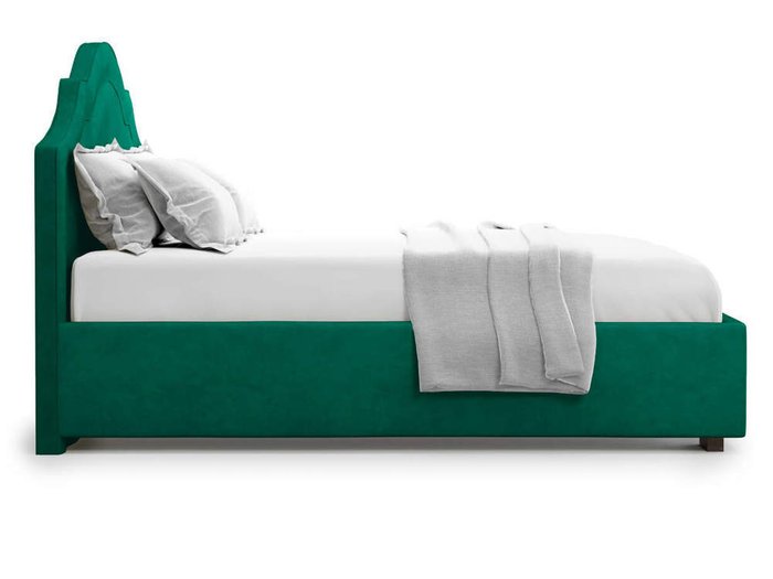 Кровать Madzore без подъемного механизма 160х200 зеленого цвета