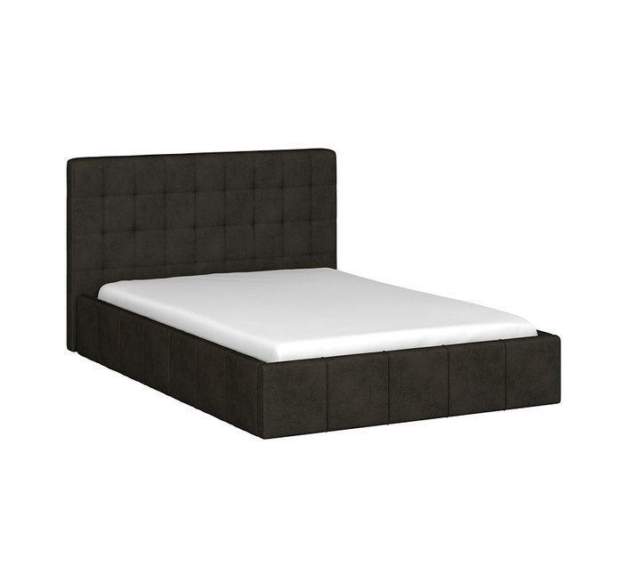 Кровать Инуа 140х200 черного цвета с подъемным механизмом