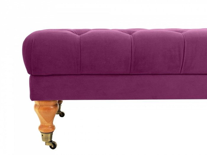 Банкетка Jazz большая пурпурного цвета на колесиках