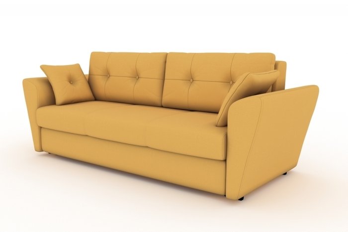Прямой диван-кровать Neapol желтого цвета