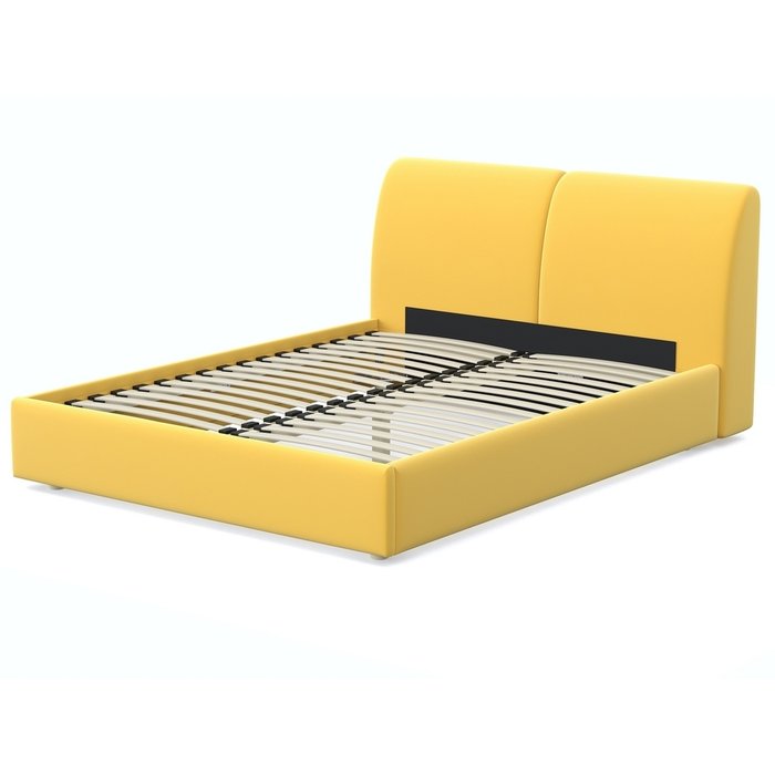 Кровать Бекка 140x200 желтого цвета
