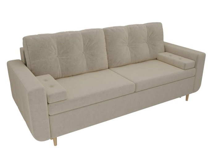 Прямой диван-кровать Кэдмон бежевого цвета