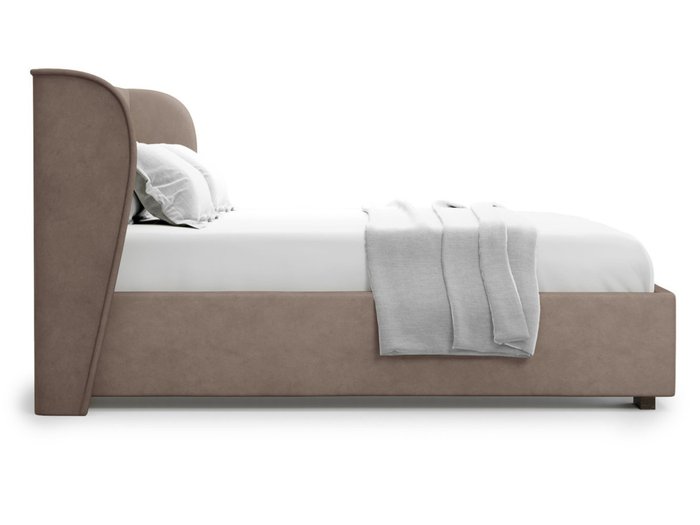 Кровать Tenno 160х200 светло-коричневого цвета с подъемным механизмом 