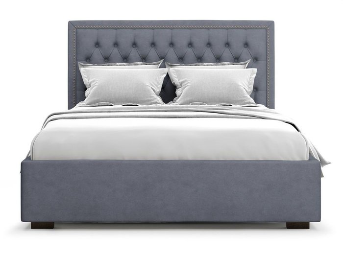 Кровать с подъемным механизмом Orto 180х200 серого цвета