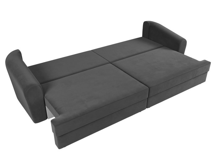 Прямой диван-кровать Милтон серого цвета