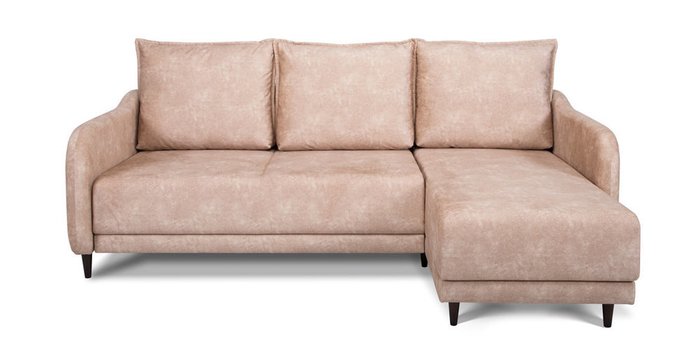 Угловой диван-кровать Бьёрг бежевого цвета