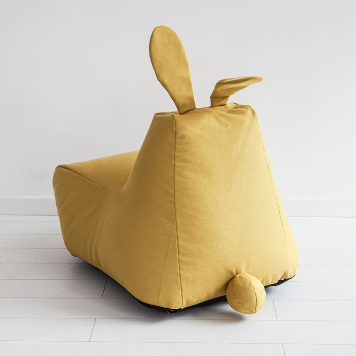 Кресло детское заяц-большой желтого цвета - купить Бескаркасная мебель по цене 16237.0