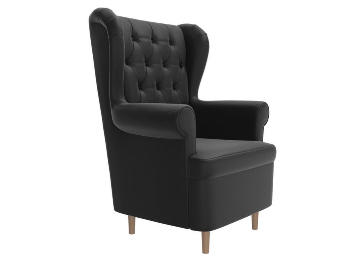 Кресло Торин Люкс черного цвета (экокожа)