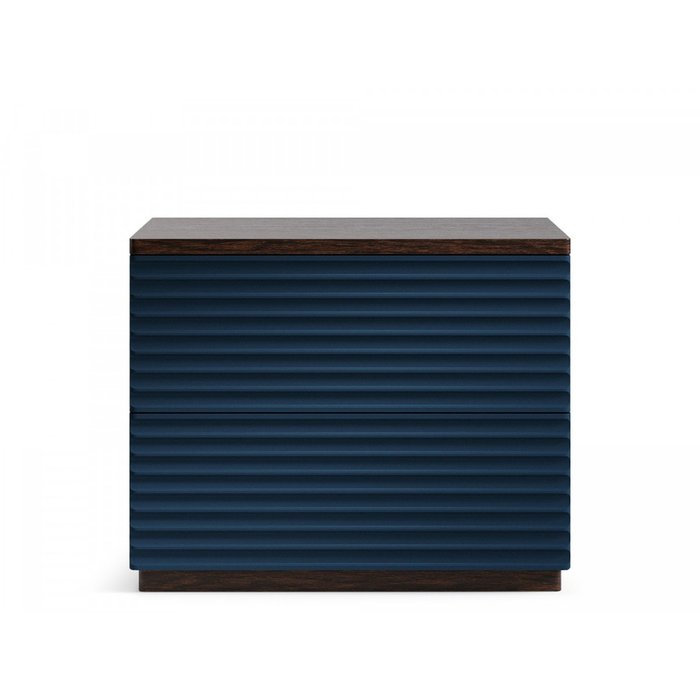 Прикроватная тумба на цоколе Code темно-синего цвета