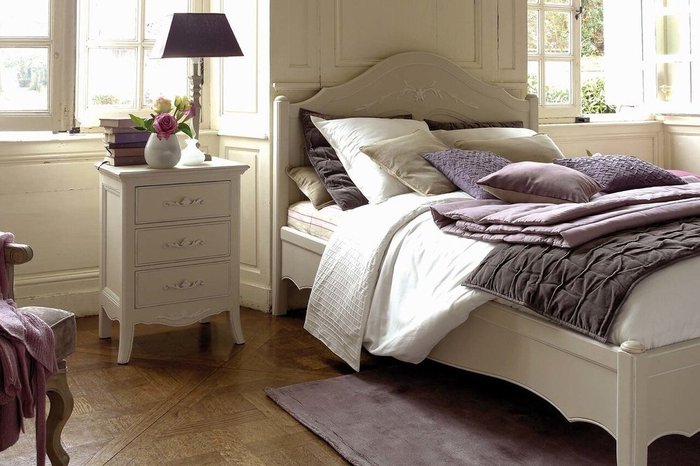 Кровать Авиньон бежевого цвета 180х200   - купить Кровати для спальни по цене 136600.0