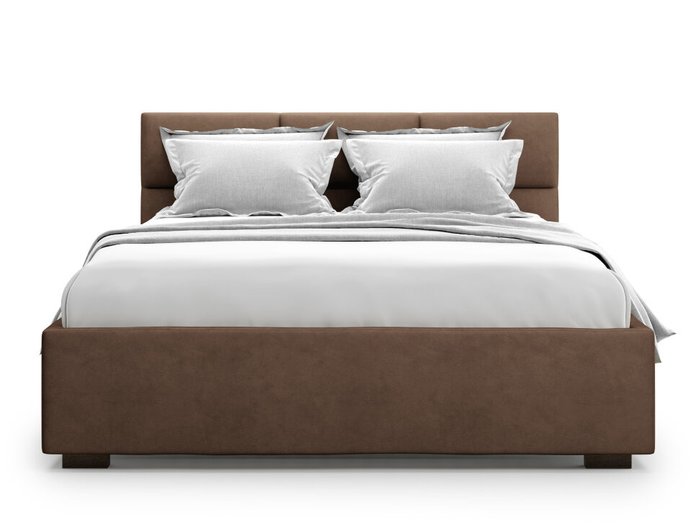 Кровать Bolsena 140х200 коричневого цвета с подъемным механизмом