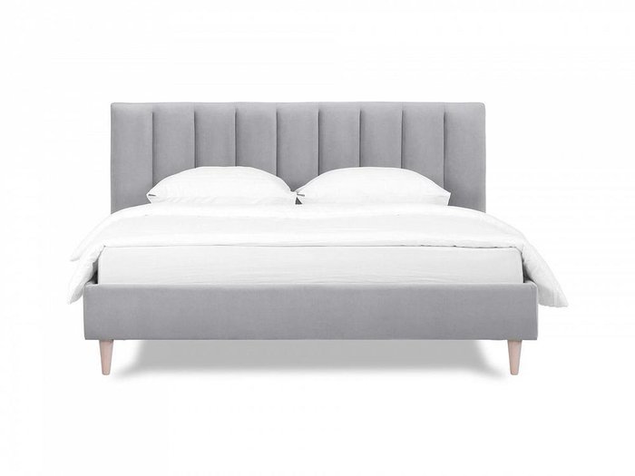 Кровать Queen II Sofia L 160х200 серого цвета  - купить Кровати для спальни по цене 64200.0