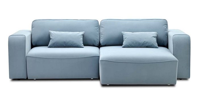 Диван-кровать угловой Тулон голубого цвета