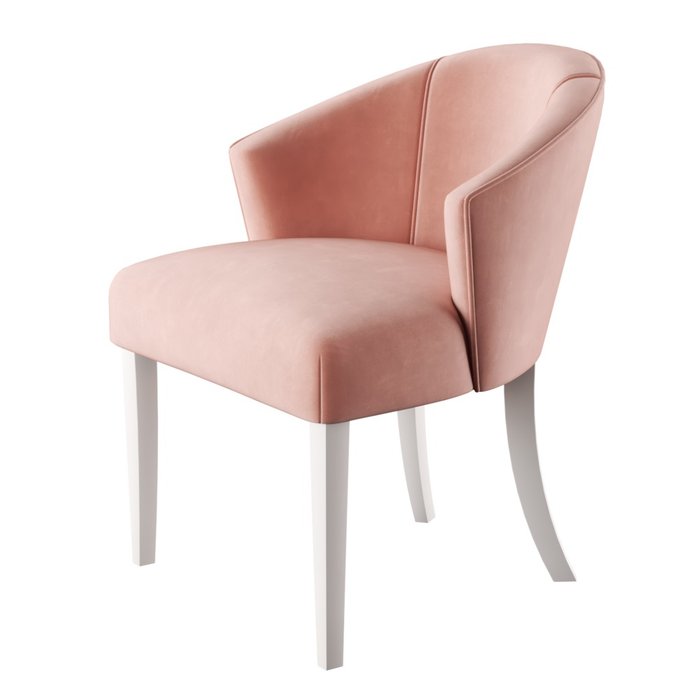 Стул-кресло мягкий Adonis розового цвета
