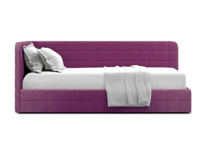 Кровать с подъемным механизмом Tichina left 90х200 фиолетового цвета