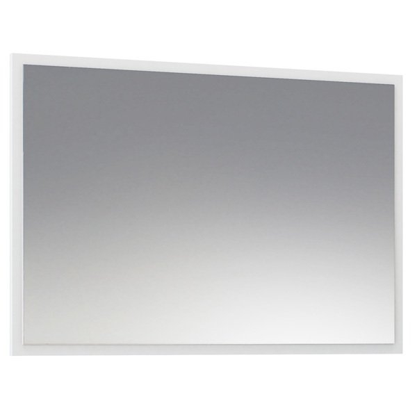 Настенное зеркало Лайт Зеркало в раме белого цвета