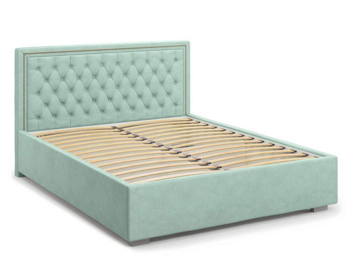 Кровать Orto без подъемного механизма 140х200 ментолового цвета