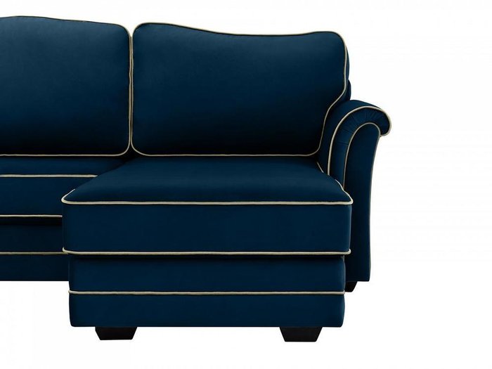 Угловой диван-кровать Sydney темно-синего цвета