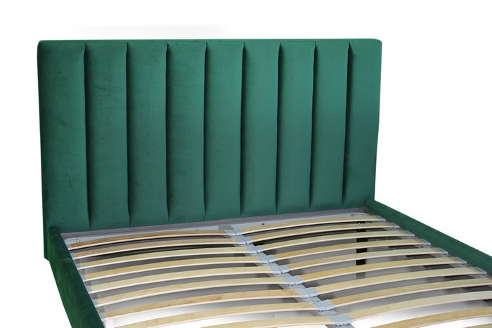 Кровать Клэр 200х200 зеленого цвета с подъемным механизмом