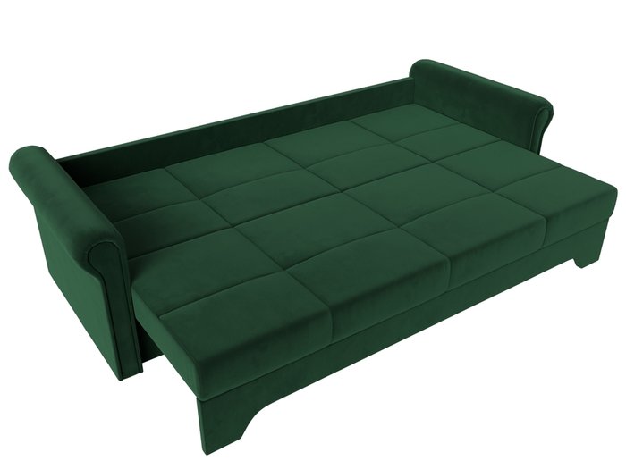 Прямой диван-кровать Европа зеленого цвета