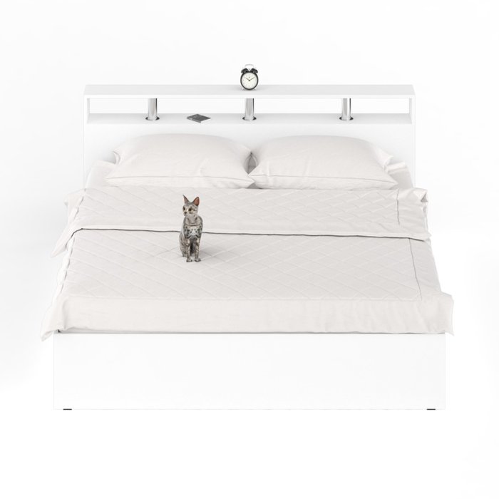 Кровать Камелия 180х200 белого цвета