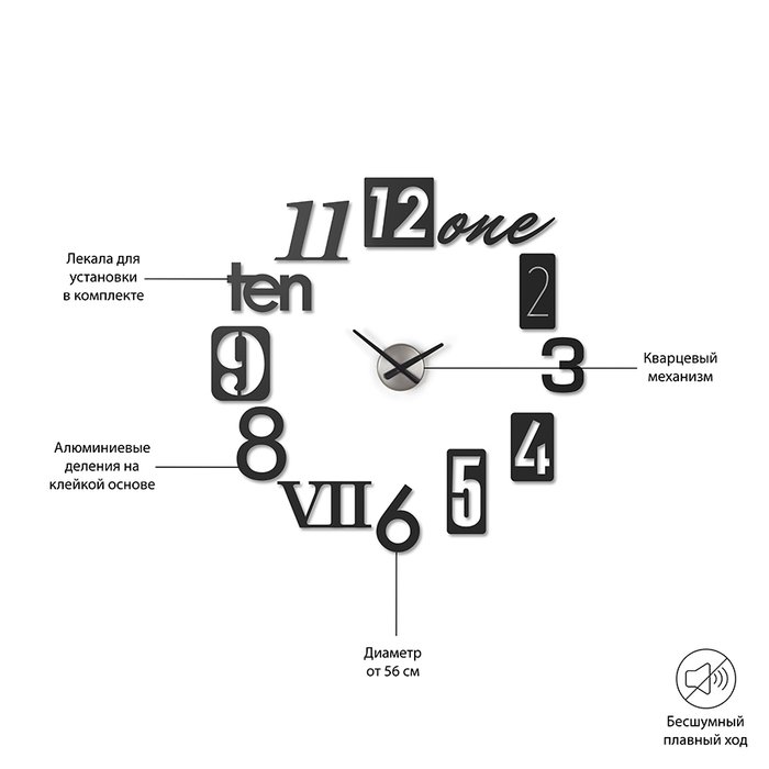 Часы настенные Umbra numbra 