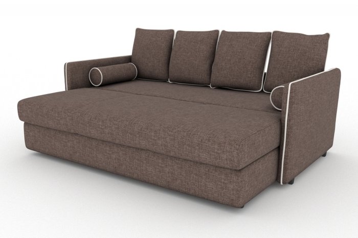 Прямой диван-кровать Cardinal коричневого цвета