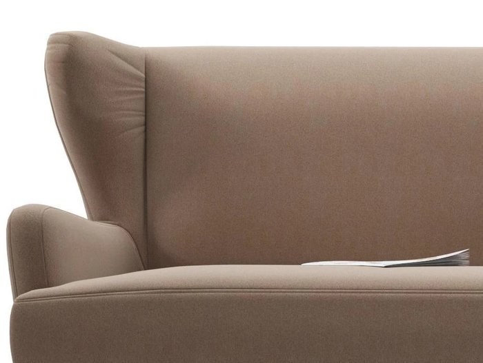 Диван Роберт Fox коричневого цвета - лучшие Прямые диваны в INMYROOM