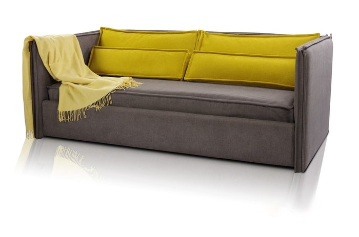 Диван-кровать Solo V3 серо-коричневого цвета