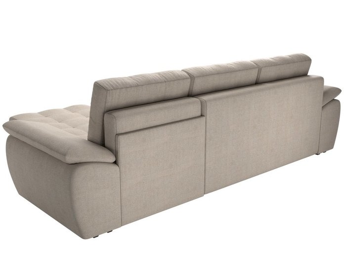 Угловой диван-кровать Нэстор бежево-коричневого цвета