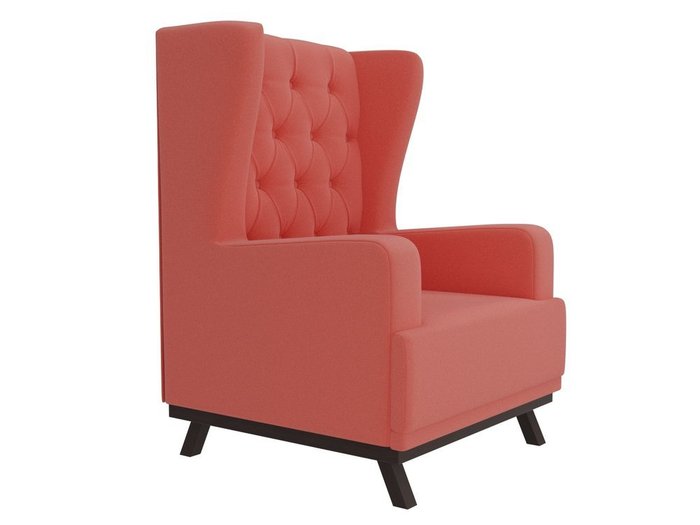 Кресло Джон Люкс кораллового цвета - лучшие Интерьерные кресла в INMYROOM