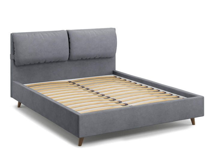 Кровать Trazimeno 160х200 серого цвета - купить Кровати для спальни по цене 21710.0