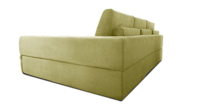 Угловой диван-кровать Бруно зеленого цвета