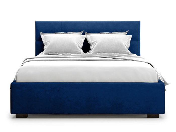 Кровать Garda 180х200 синего цвета с подъемным механизмом 