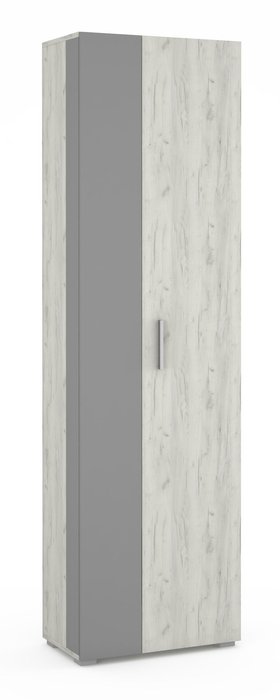 Шкаф Юнона цвета дуб белый/серый шифер - купить Шкафы для прихожей по цене 9587.0
