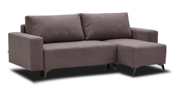 Угловой диван-кровать Эллен фиолетового цвета