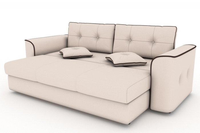 Прямой диван-кровать Narvik бежевого цвета