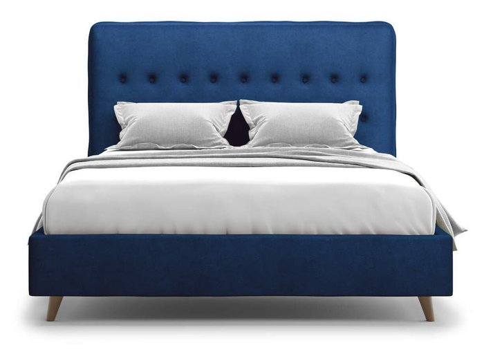 Кровать Bergamo синего цвета 160х200