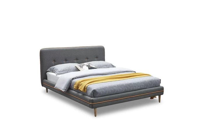 Кровать Madeira 160x200 серо-коричневого цвета