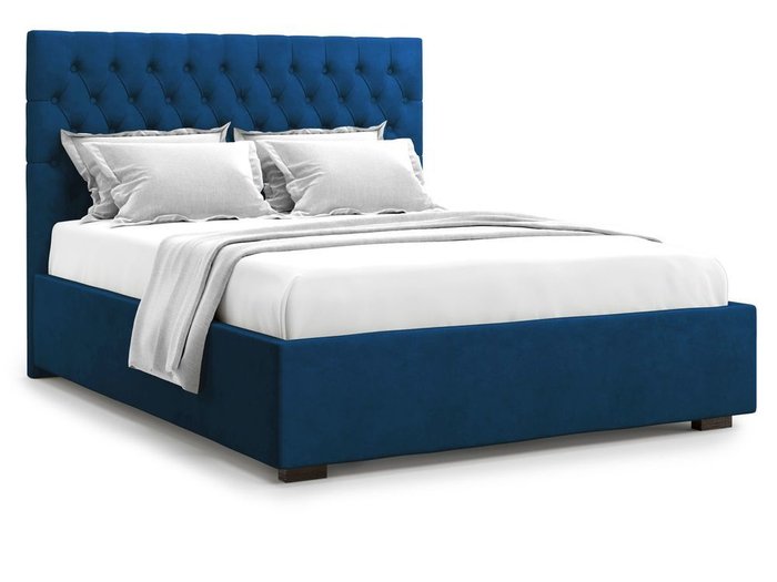 Кровать с подъемным механизмом Nemi 160х200 синего цвета