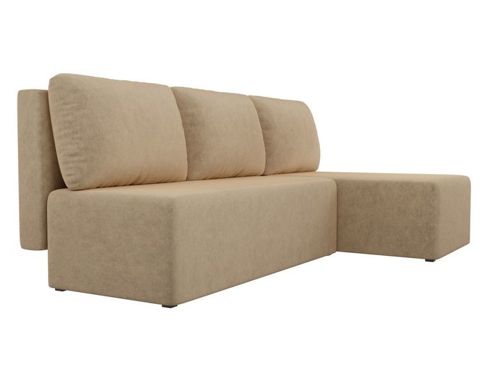 Угловой диван-кровать Поло бежевого цвета - лучшие Угловые диваны в INMYROOM